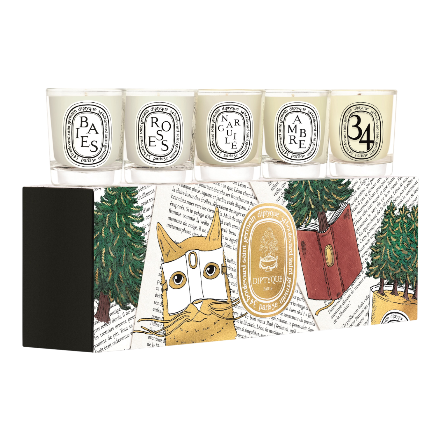 Holiday Edition Set of 5 Miniature Candles