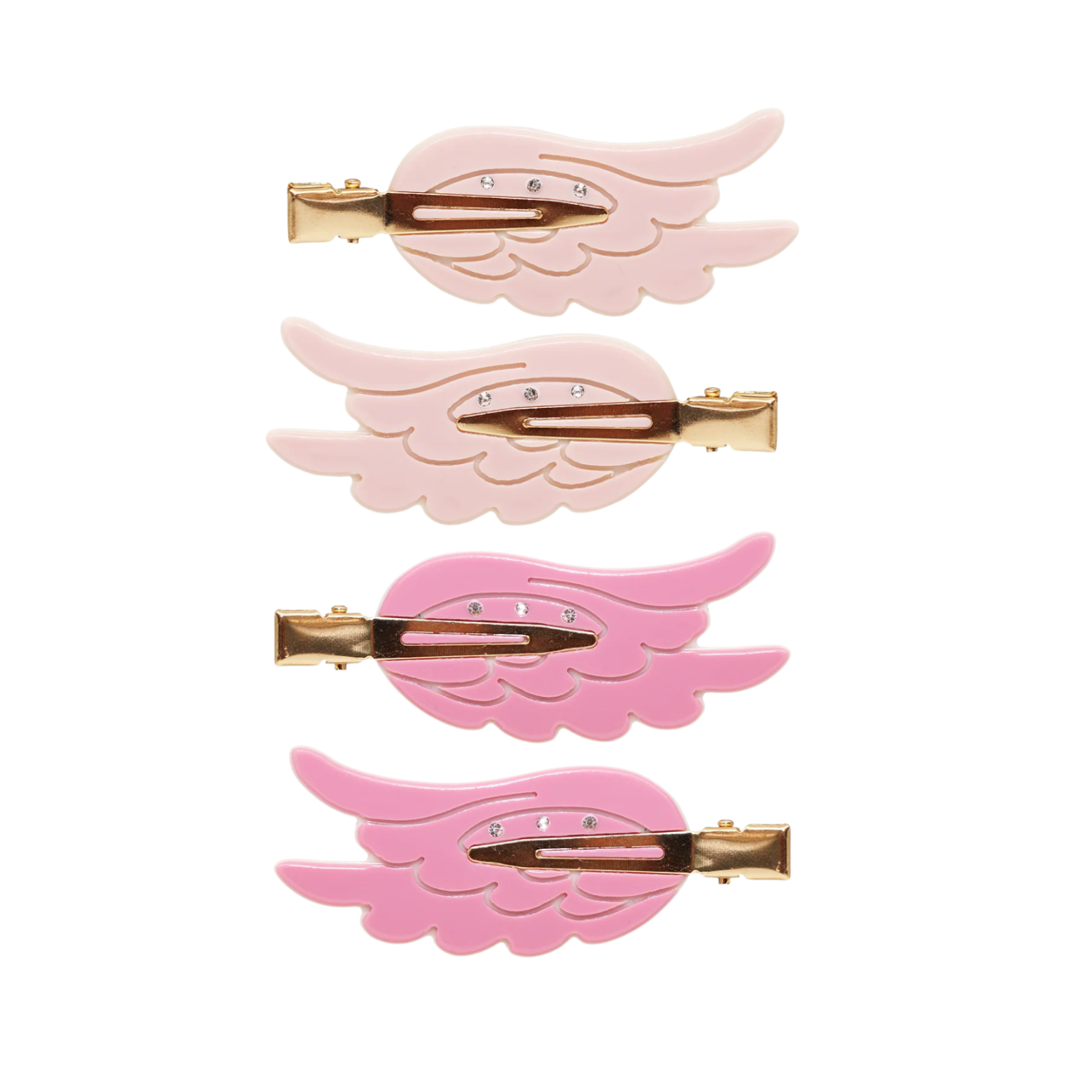 Popstar Creaseless Angel Wing Makeup Clips In Pink Aura
