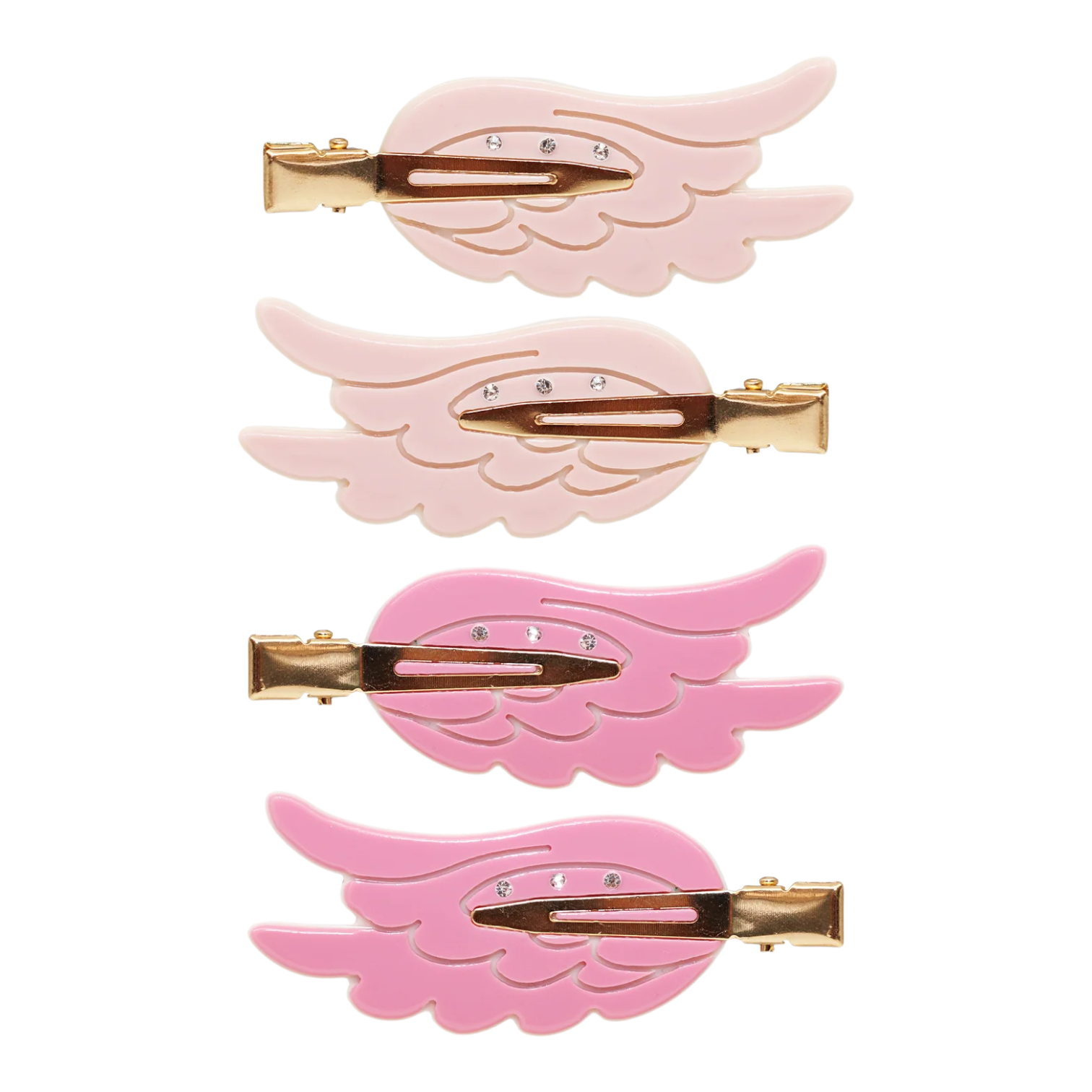 Popstar Creaseless Angel Wing Makeup Clips In Pink Aura