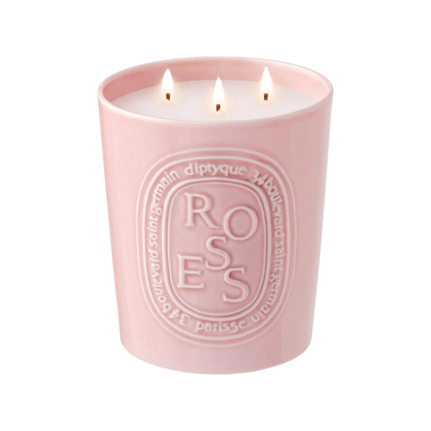 Large Candle — Roses